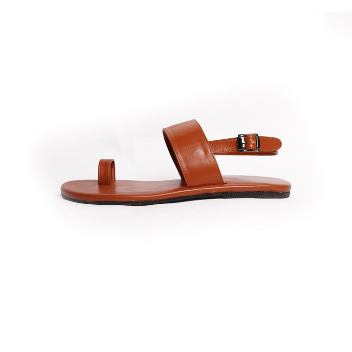 Brown Flat Sandals For Men | Timeless & Versatile Design | Hand-Crafted | Vegan