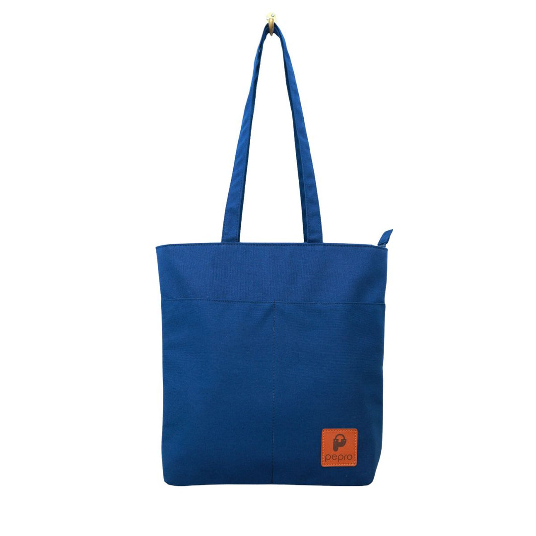 Shopper Tote Bag With Concealed Pockets | Cotton | Spacious | Multi-Pocket