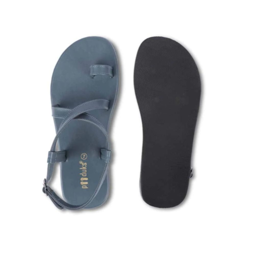 Steel Grey Sandals For Men | Captivating Comfortable And  Eco-friendly Wear