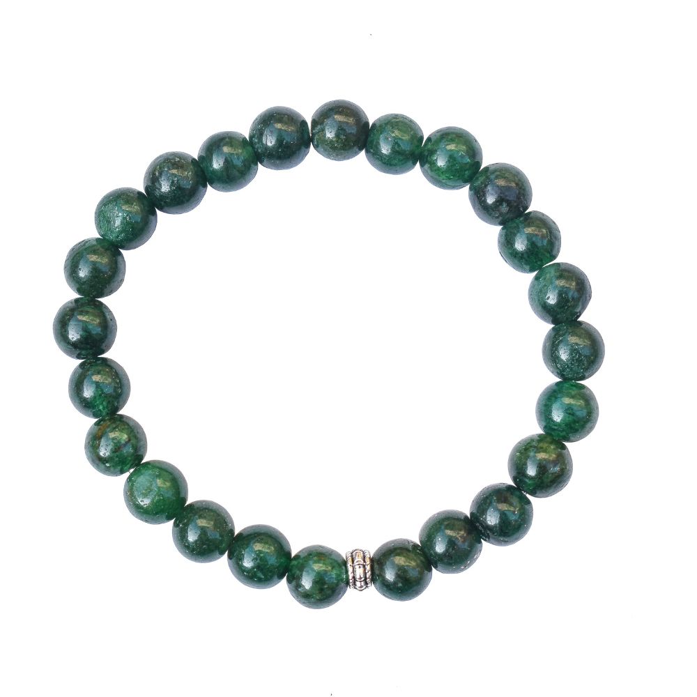 Jade Bracelet | Certified | Wellness Jewelry | Original | 24 Glossy Beads | Unisex | Hand Made