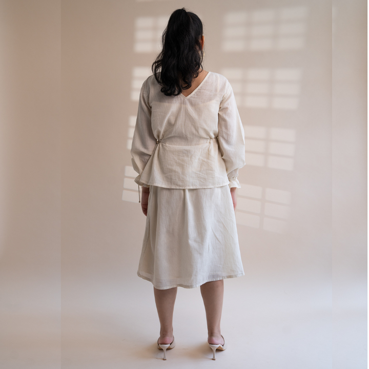 A-Line Skirt For Women | Authentic Ivory Colour | Relaxed Elegance