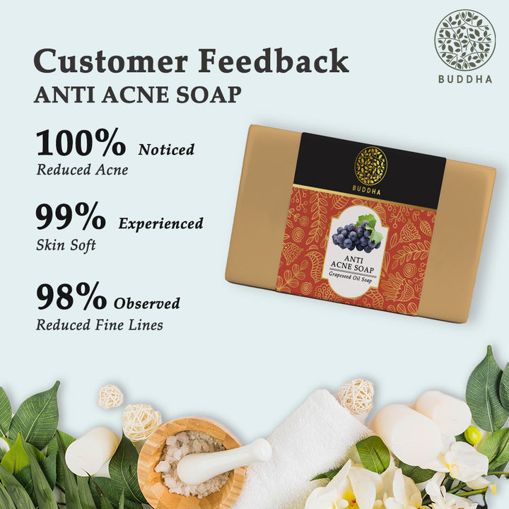 Anti Acne Soap | Fights Acne Pimple, Breakouts, Blemish, Blackheads | 100 GM