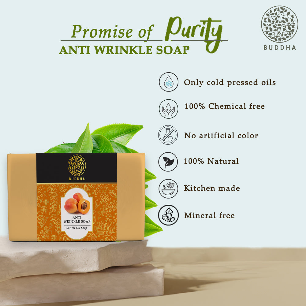 Anti Wrinkle Soap | Reduce Fine Lines | UV Rays Protection | Chemical Free | 100 GM