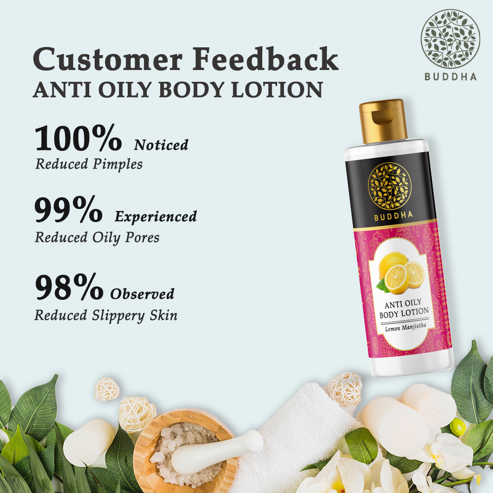 Anti Oily Body Lotion | Balance Skin Oil Level | Chemical Free & Natural | 150 ML