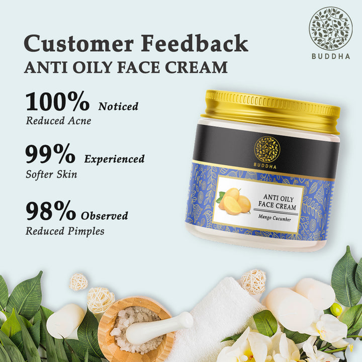 Anti Oily Face Cream | Clear and Radiant Oil Free Skin | Ayurvedic | 75 GM