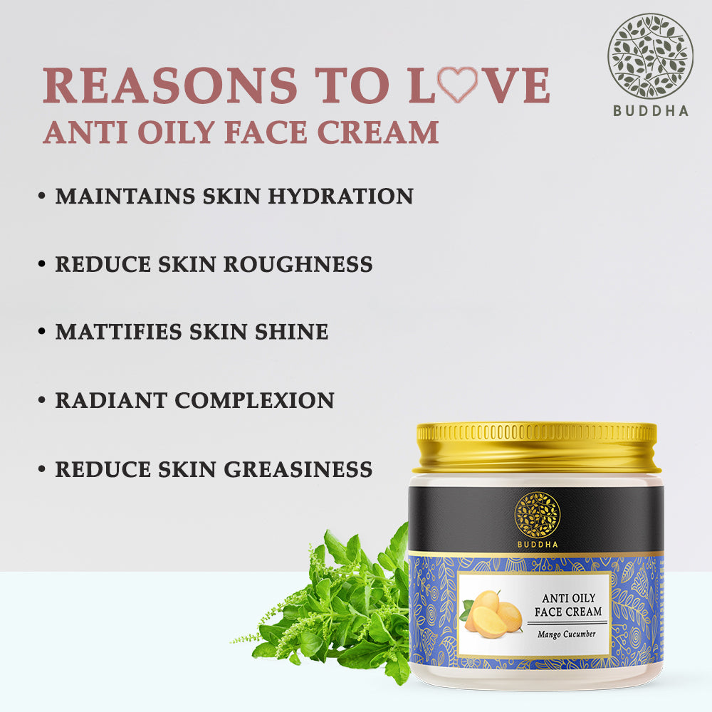 Anti Oily Face Cream | Clear and Radiant Oil Free Skin | Ayurvedic | 75 GM