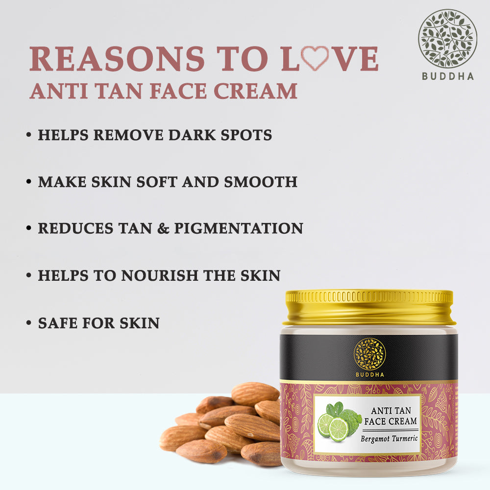 Anti Tan Face Cream | Skin Glow | Chemical Free | Shield From UV Rays | 75 GM