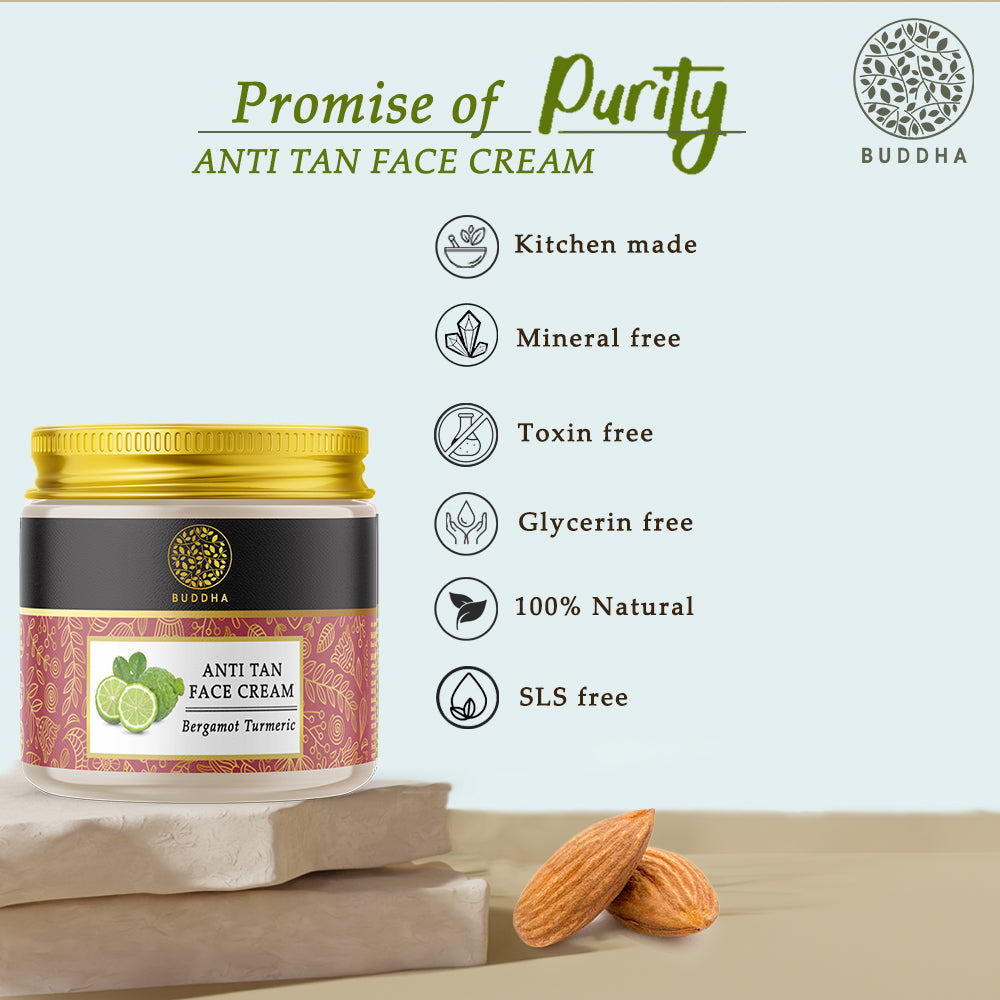 Anti Tan Face Cream | Skin Glow | Chemical Free | Shield From UV Rays | 75 GM