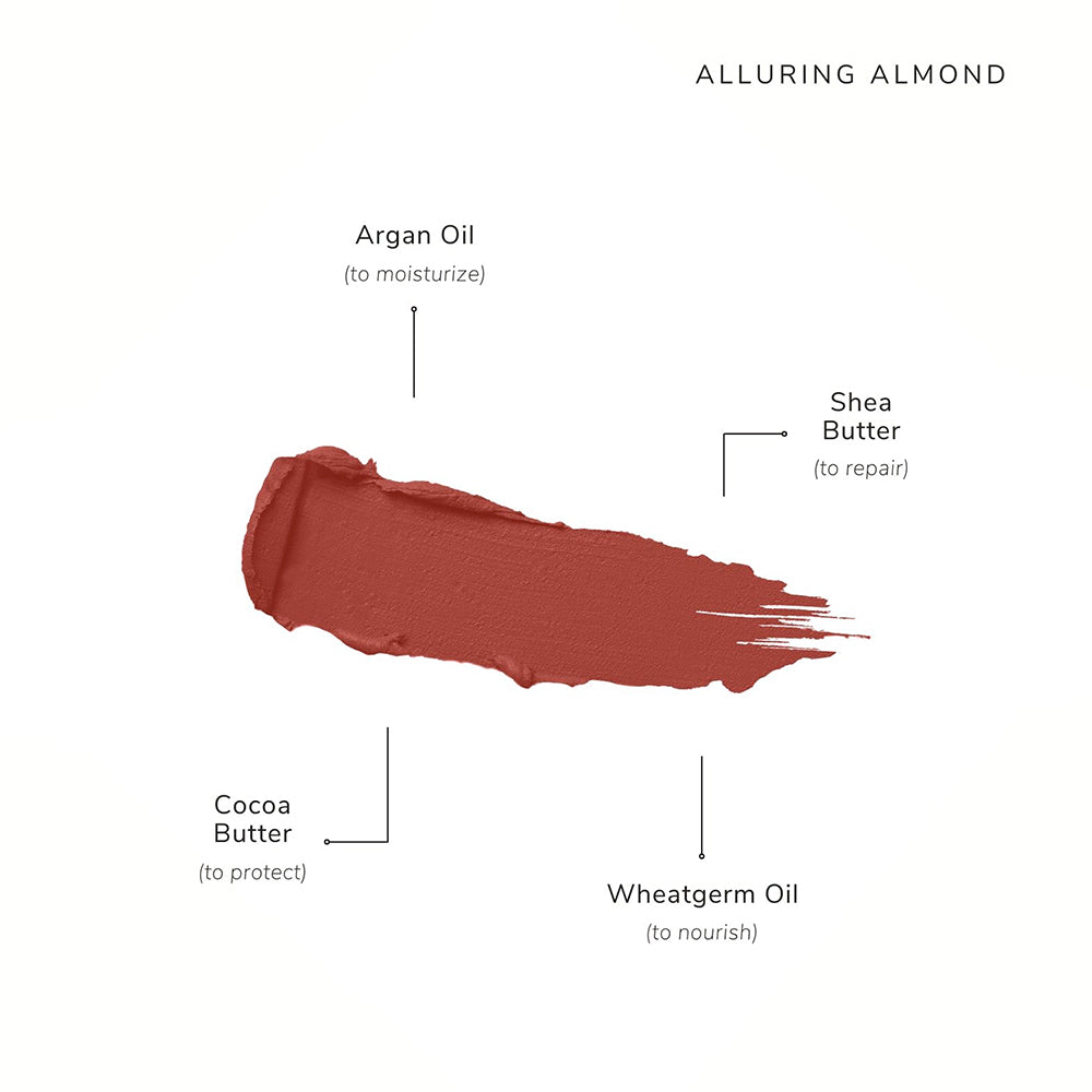 Alluring Almond Refill | Créme Lipstick | Deep Rust | Vegan | 4.2 GM