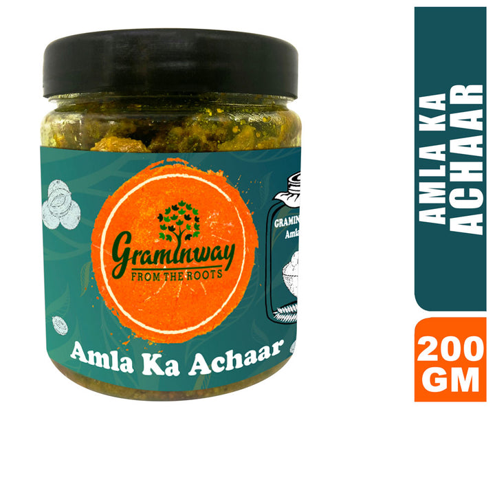 Amla Ke Achar | Punch of Spicy, Tangy Burst of Flavour | Bottle of 200 GM