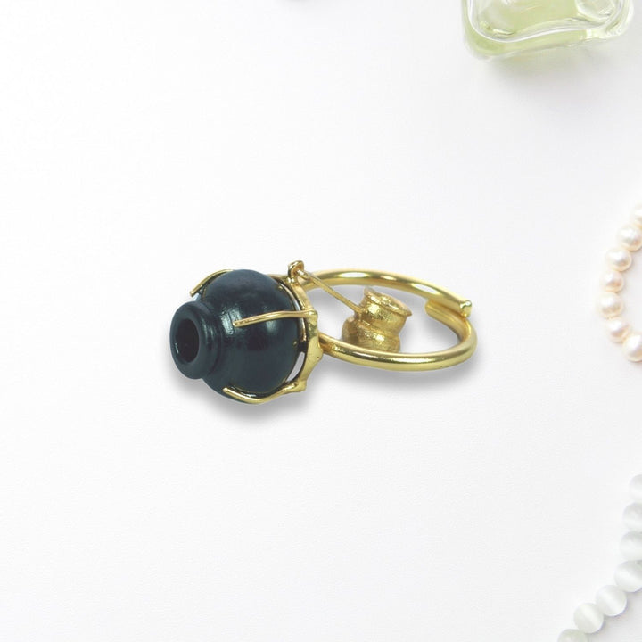 Artistic Pyau Ring | 22 Kt Gold Plated | Traditional Design | Exquisite | Hand Crafted