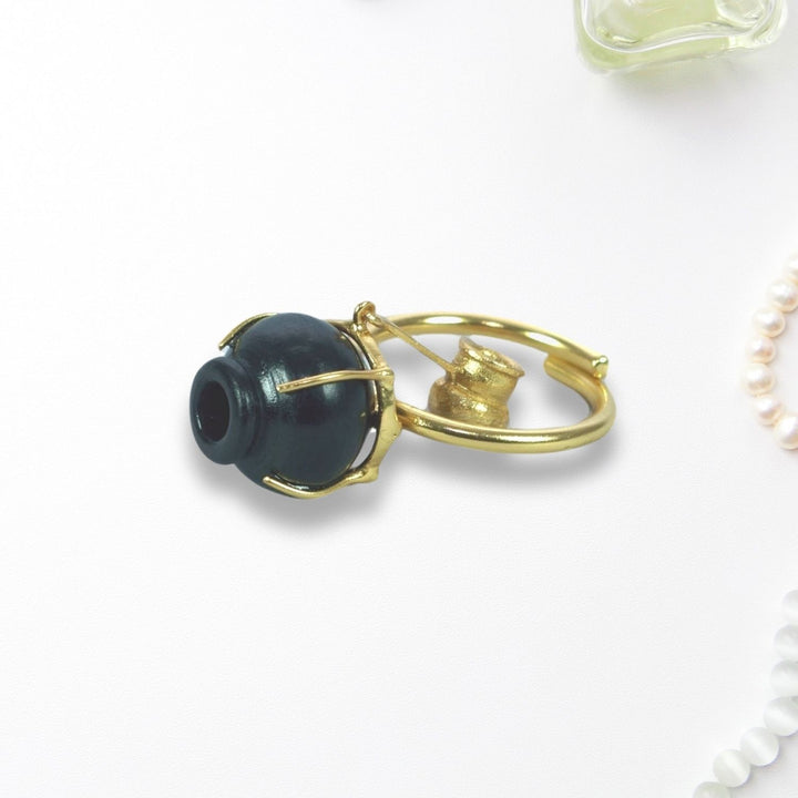 Artistic Pyau Ring | 22 Kt Gold Plated | Traditional Design | Exquisite | Hand Crafted