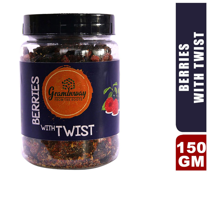 Berries with Twist | Healthy Snack On-the-Go | Antioxidant Rich | Bottle of 150 GM