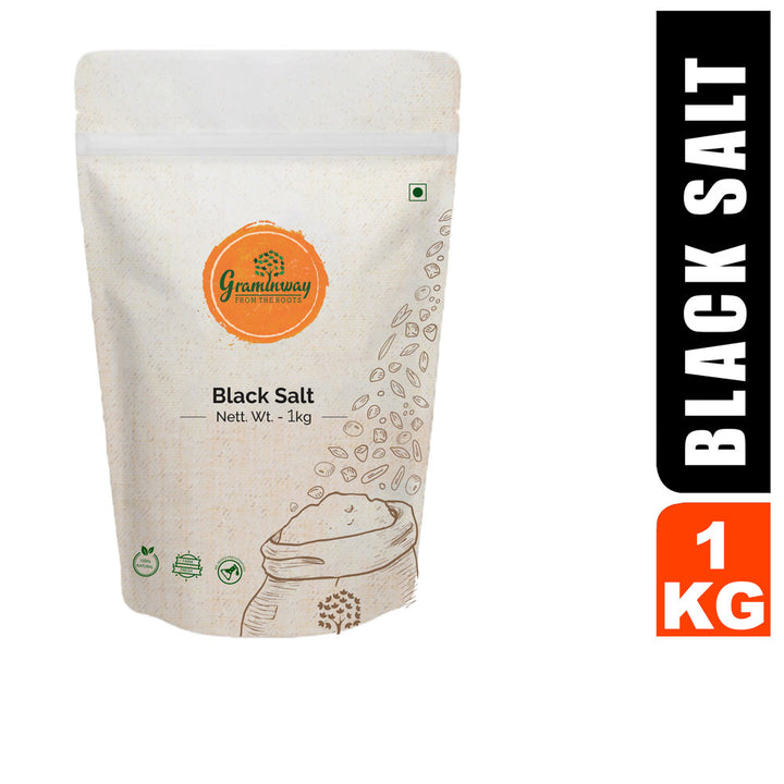 Black Salt | Natural & Himalaya Sourced | Volcanic Stone Salt | 1000 GM