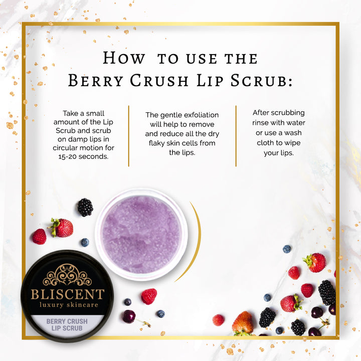 Berry Crush Lip Scrub | Gentle Exfoliator | Nourished & Soft Lips | 10 GM