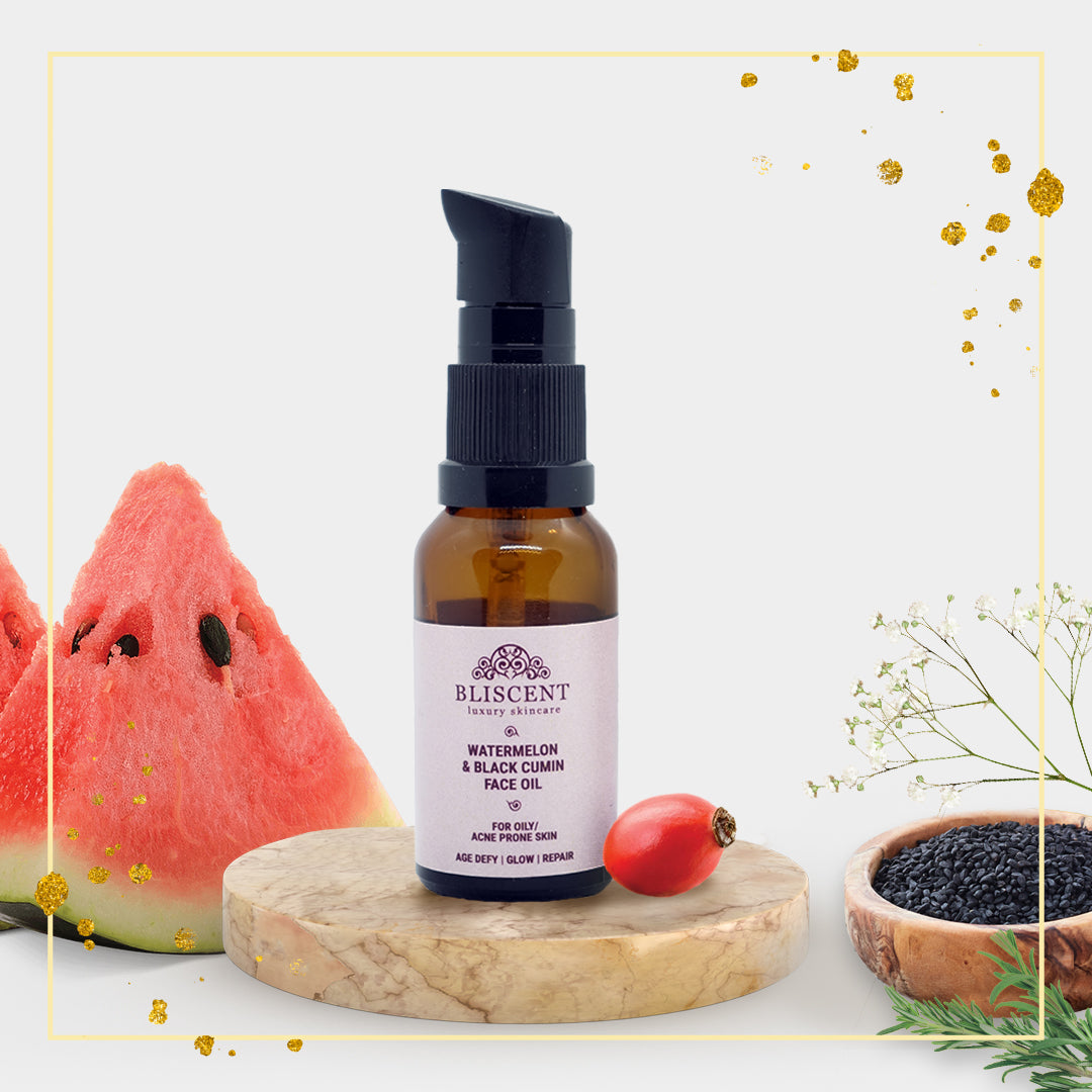 Watermelon & Black Cumin Face Oil | Acne Prone Skin | Pore Cleanser | No Chemical, organic