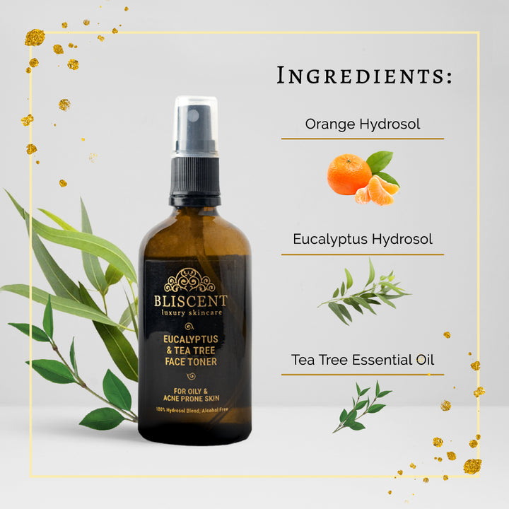 Eucalyptus & Tea Tree Face Toner | Anti Acne | Skin Hydrating | 100 ML