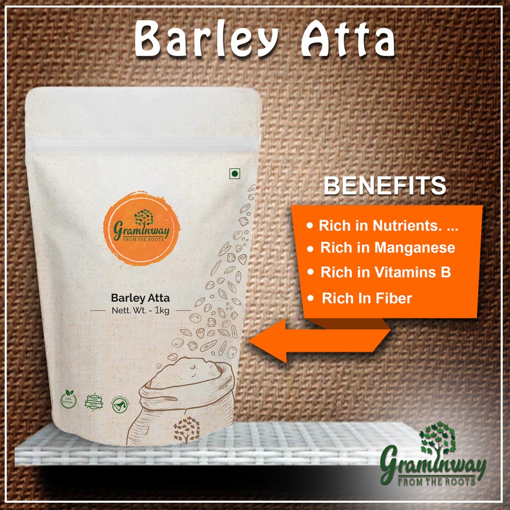 Barley Atta | Fibrous & Organic | Traditional Mill Grind | Weight Manager | 1 KG