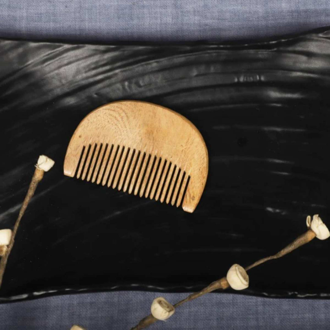 Neem Wood Beard Comb | Hand-Crafted | Anti-bacterial | Eco-Friendly