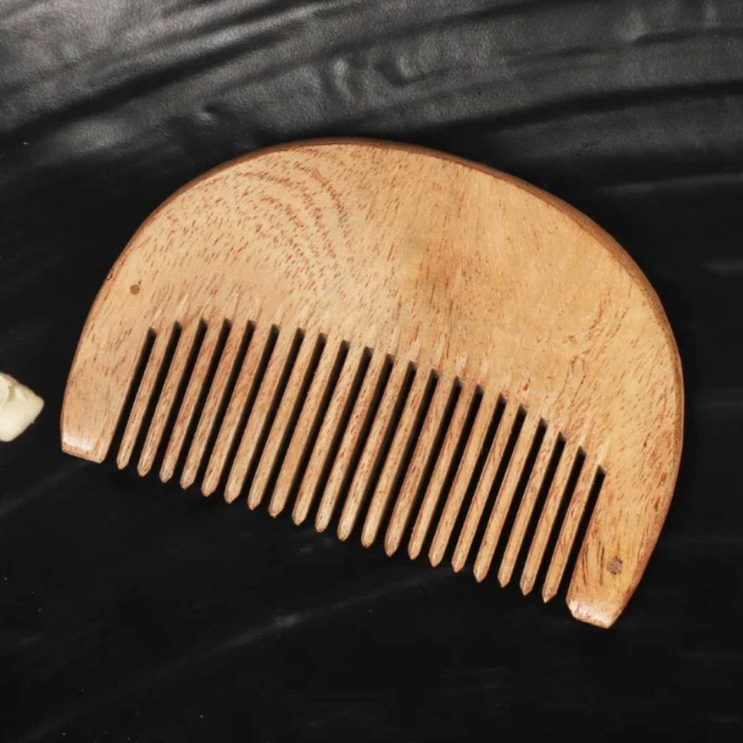 Neem Wood Beard Comb | Hand-Crafted | Anti-bacterial | Eco-Friendly