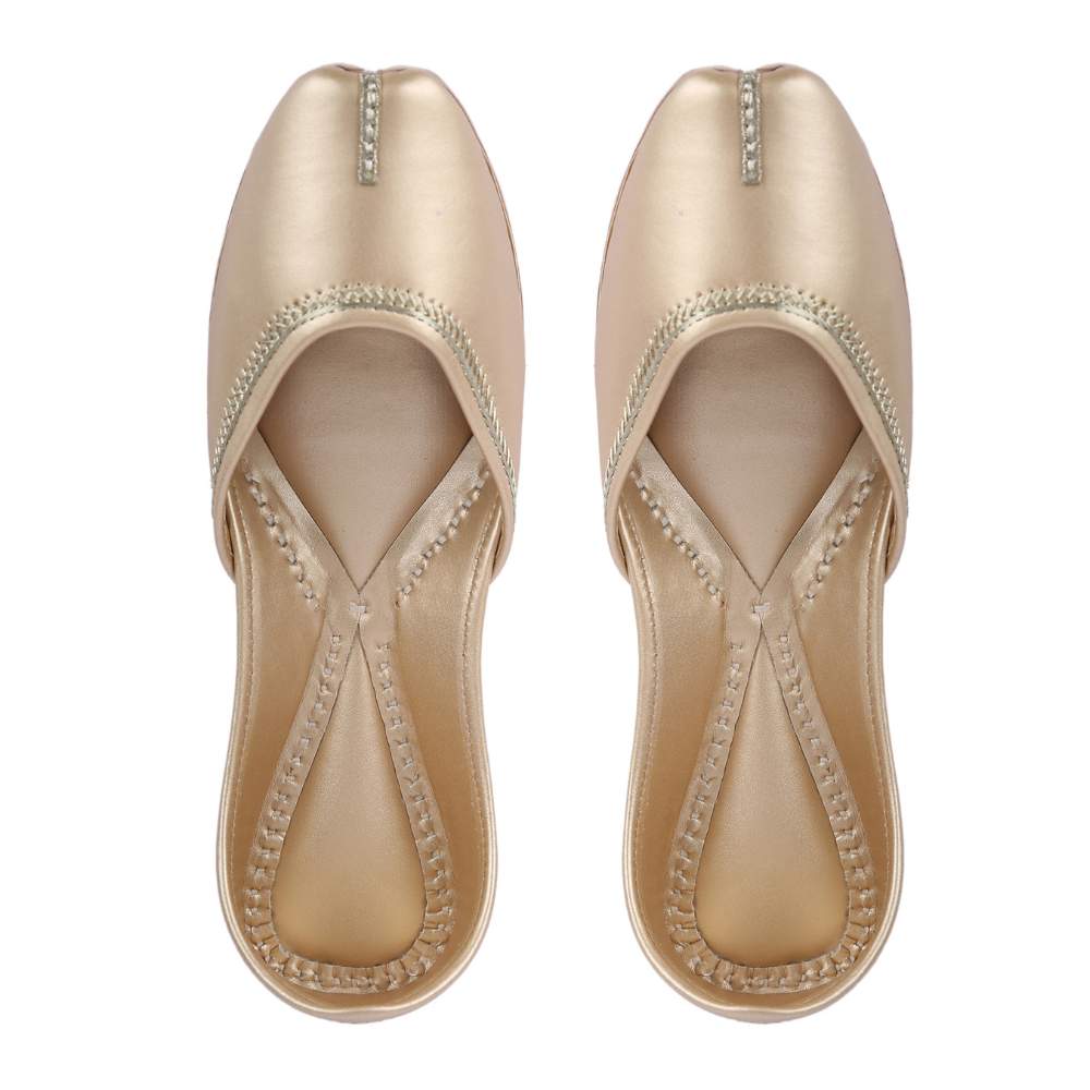 Beige Women Jutti  | Summery | Festive And Casual | Day Wear