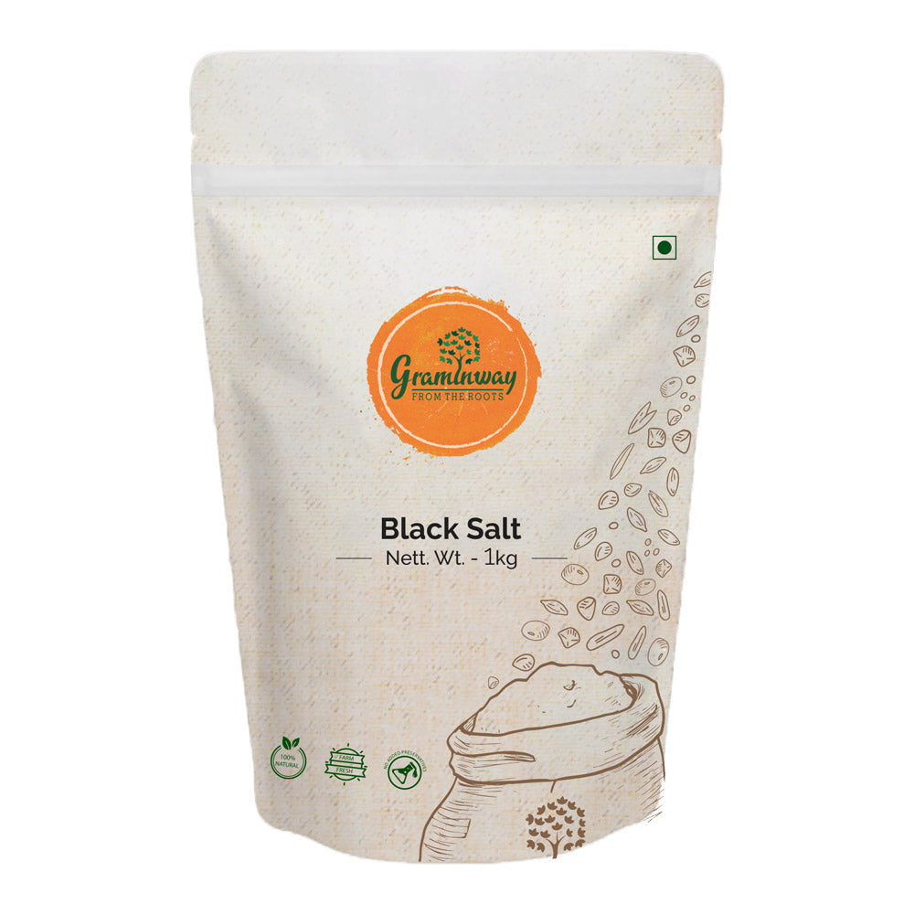 Black Salt | Natural & Himalaya Sourced | Volcanic Stone Salt | 1000 GM