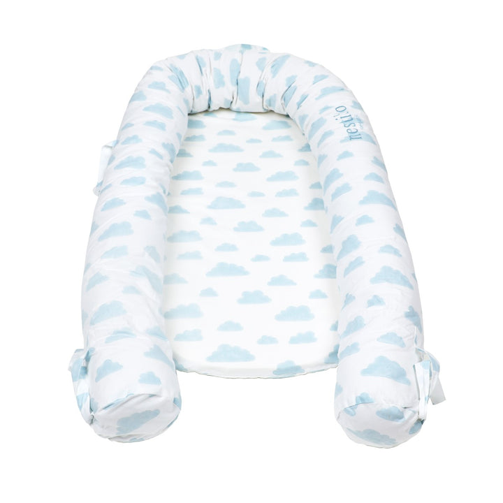 Blue Printed Cloud Mattress For Babies | Soft Cotton | Nursery Essential