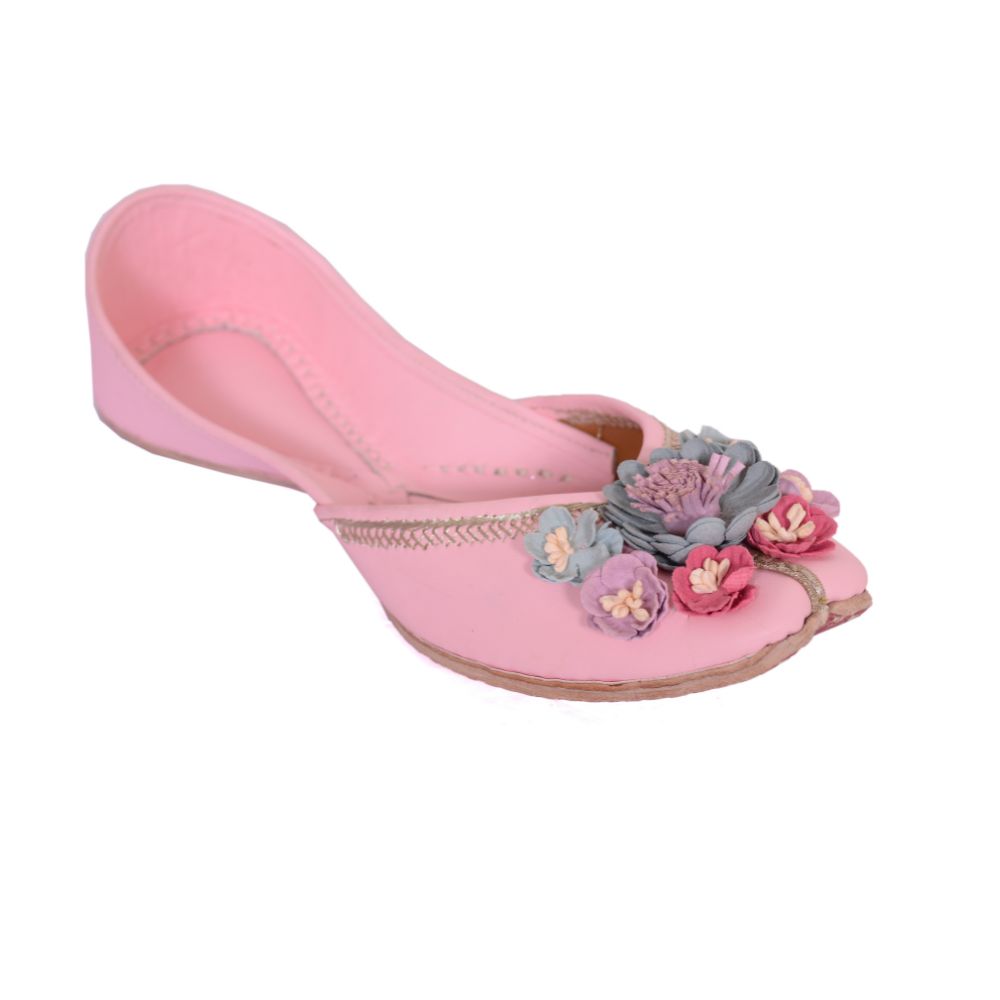Blush Pink Women Jutti  | Precision-Made | For Festivities
