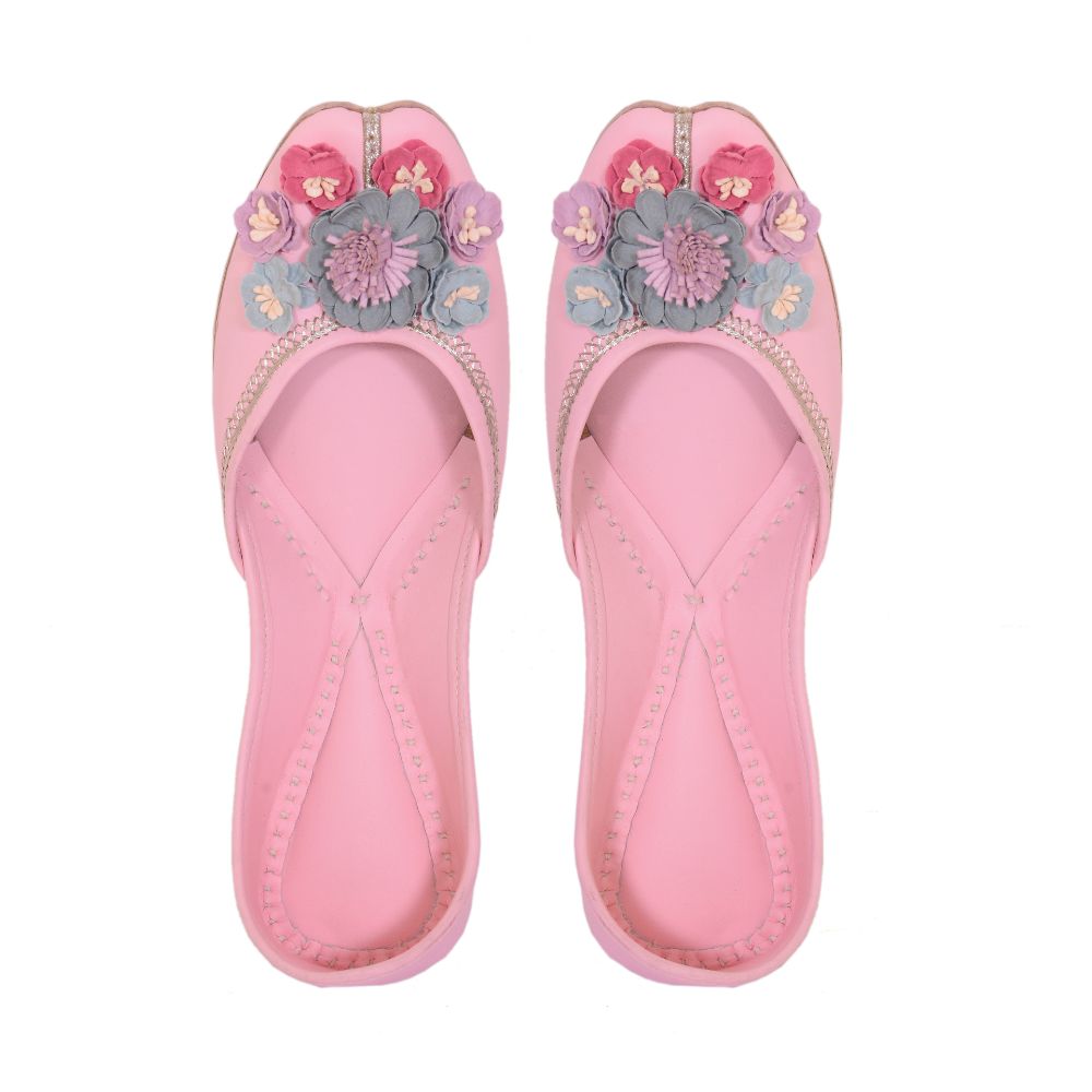 Blush Pink Women Jutti  | Precision-Made | For Festivities