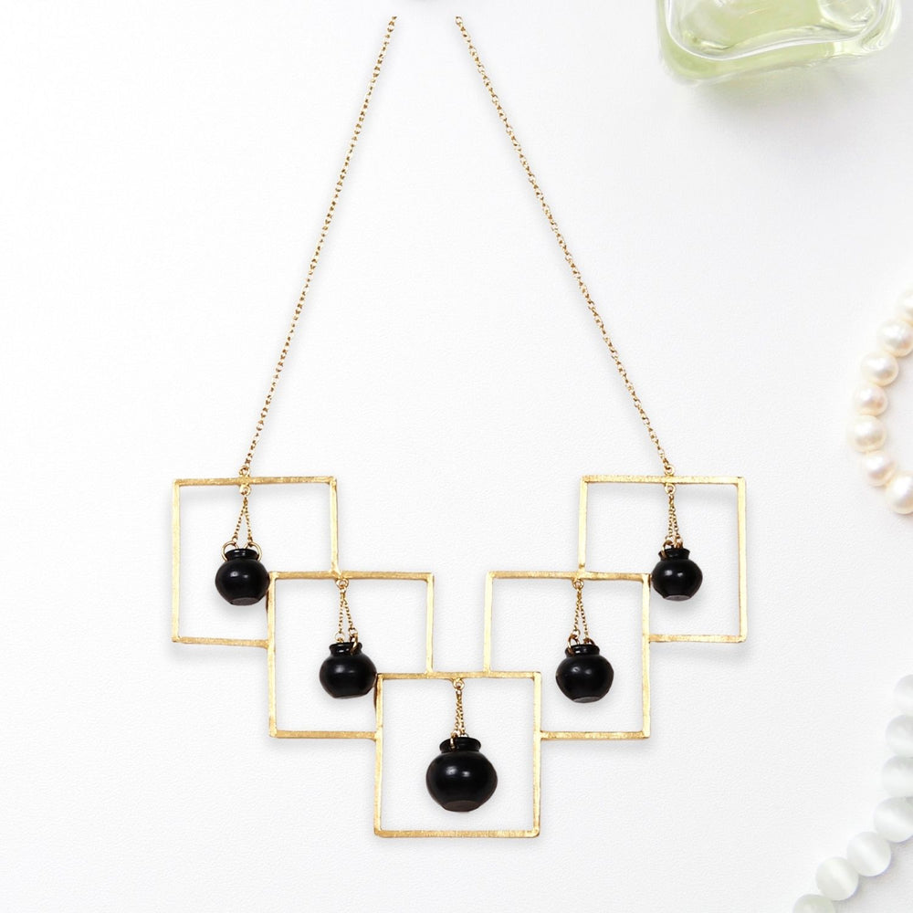 Boutique Necklace | 22 Kt Gold Plated | Hand Crafted | Concept Necklace
