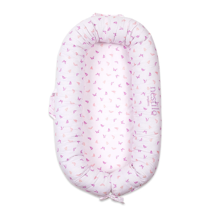 Butterfly Kisses Purple Mattress For Babies | Soft Cotton | Sleep Essential