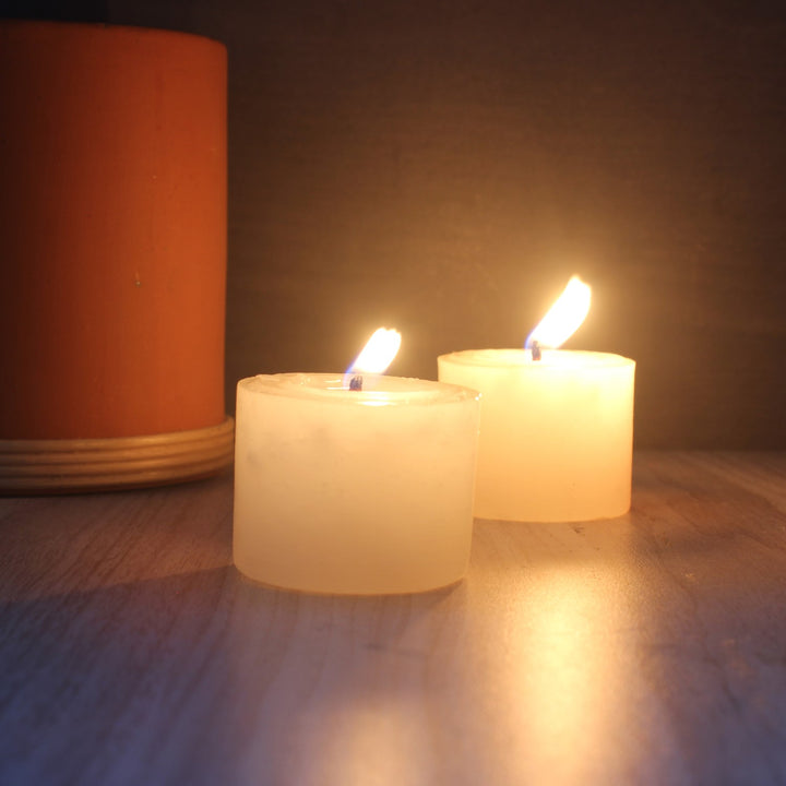 Modern Design Aromatic Pillar Candles | Hand-Crafted | Set of 12