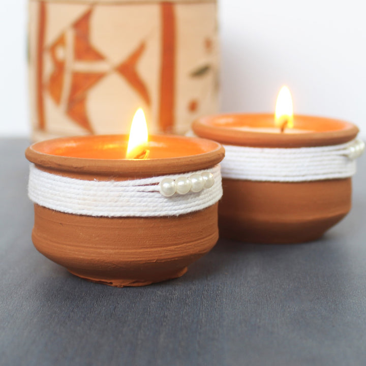 Premium Decorative Designer Scented Candles | Hand-Crafted | Pack Of 4