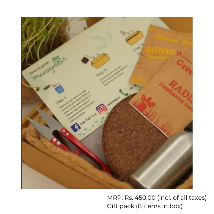 Microgreen DIY Kit | Grow Your Own Vegetables | Superfood | Gift Pack of 2