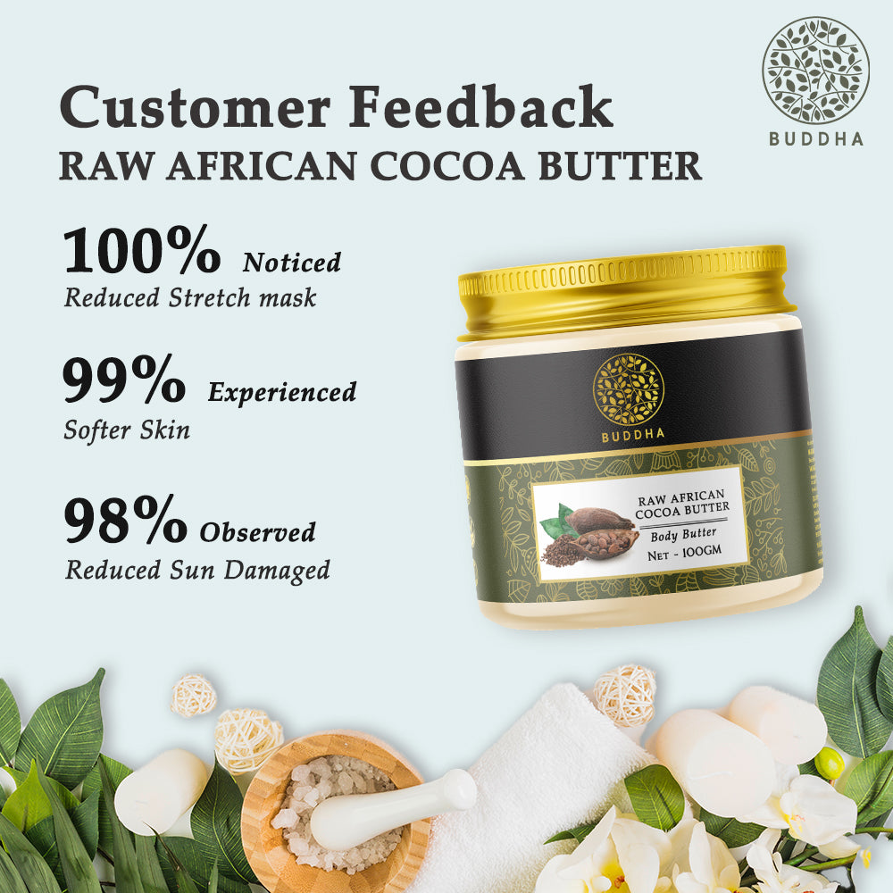 Body Cocoa Butter | Unrefined | Hydrate, Moisturise, Protect Skin | Ayurvedic | 100 GM