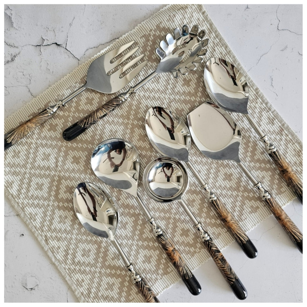 Constellation Serving Cutlery Set | Sophisticated Tableware Decor | Set Of 8