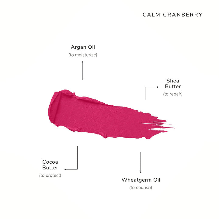 Calm Cranberry Refill | Créme Lipstick | Red Pink | Vegan | 4.2 GM