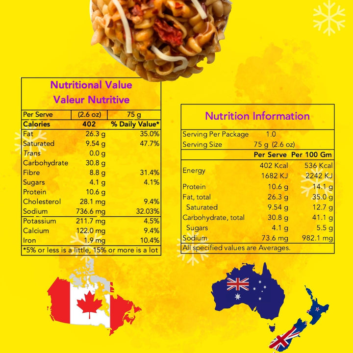 Korean Kick Instant Pasta | Freeze Dried - Ready To Eat Food | Travel Ready | 215 GM