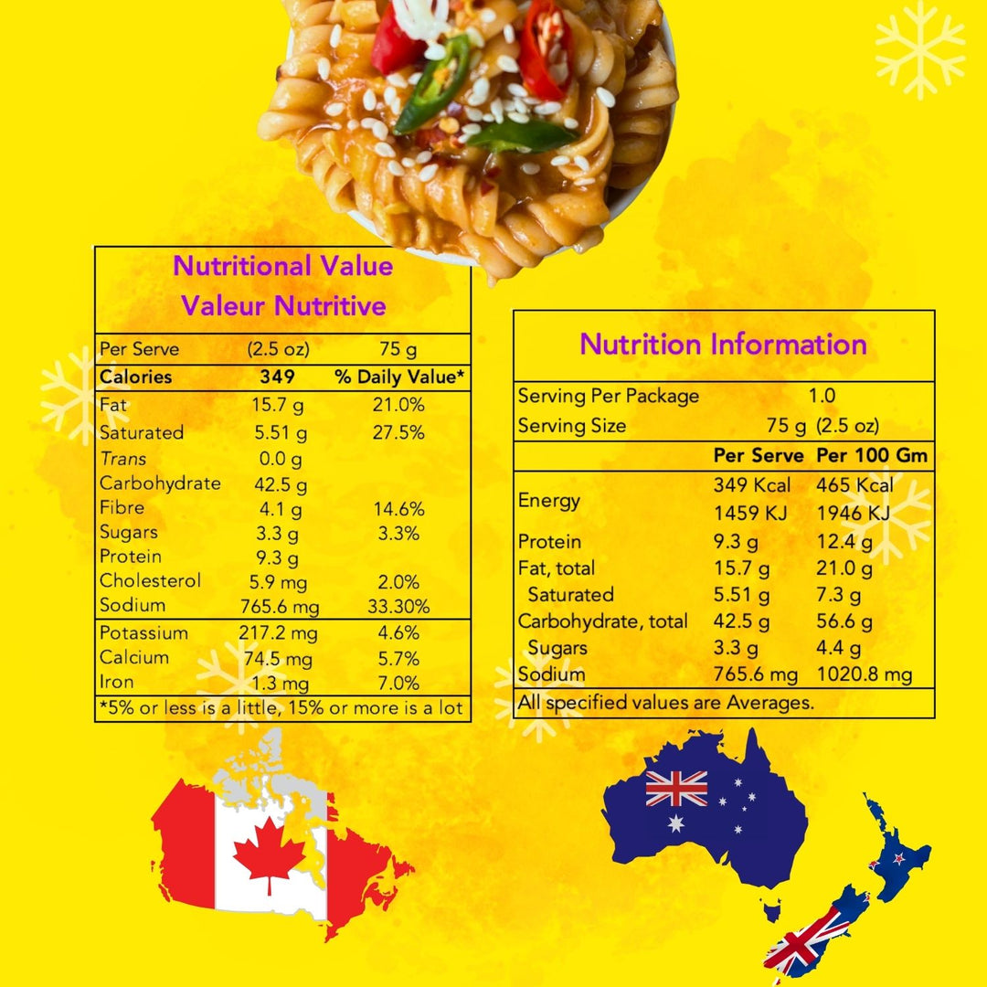 Streeet Schezwan Instant Pasta | Freeze Dried & Ready To Eat | Travel Friendly | 220 GM