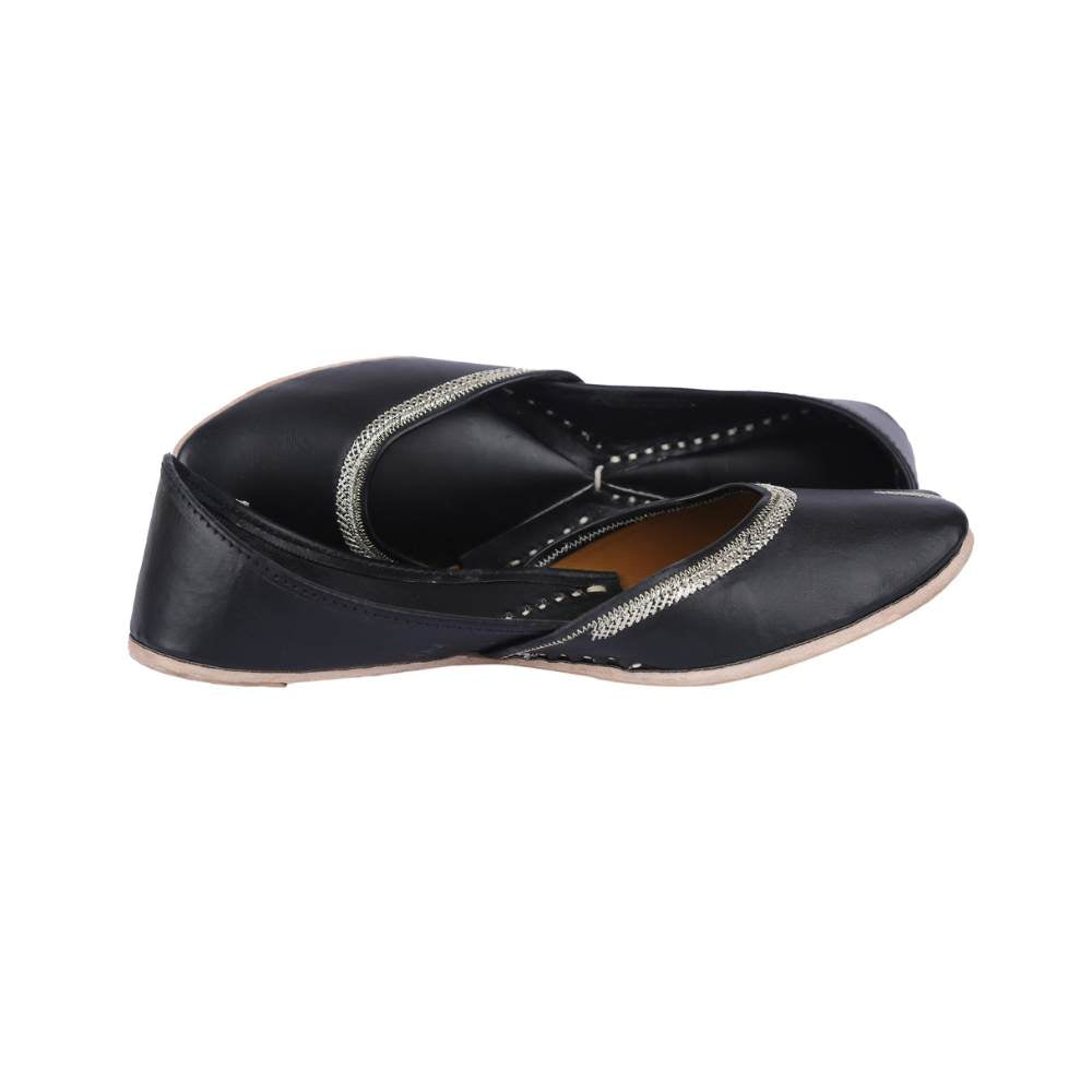 Charcoal Black Women Jutti  | Summery | Casual | Day Wear
