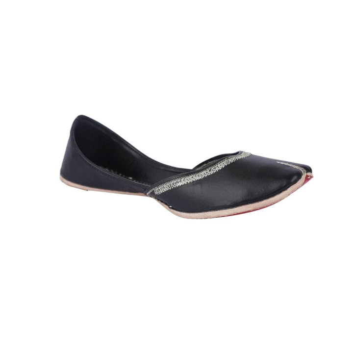 Charcoal Black Women Jutti  | Summery | Casual | Day Wear