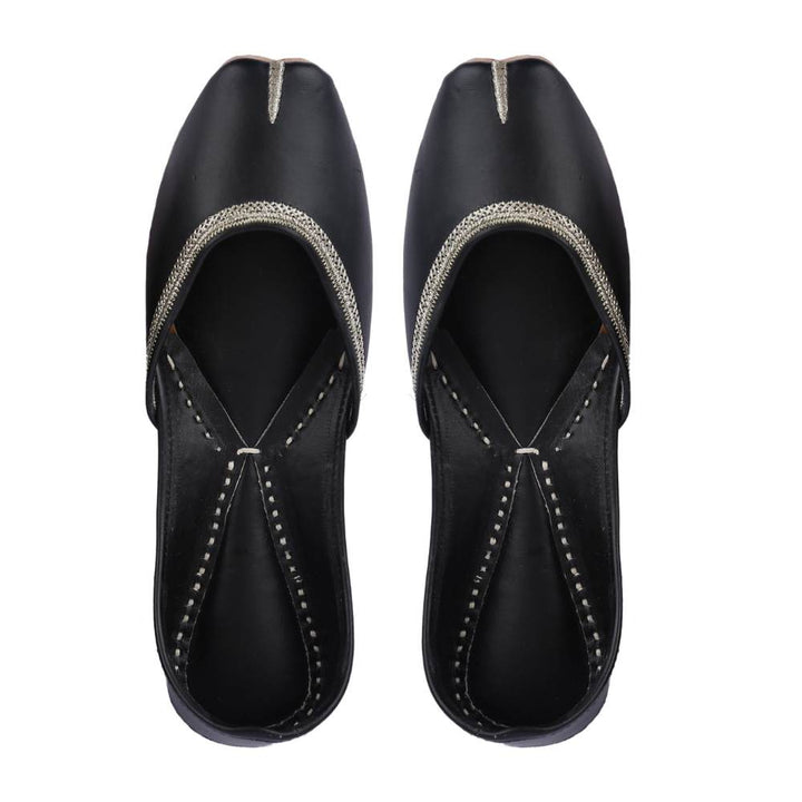 Charcoal Black Women Jutti  | Summery | Casual | Day Wear