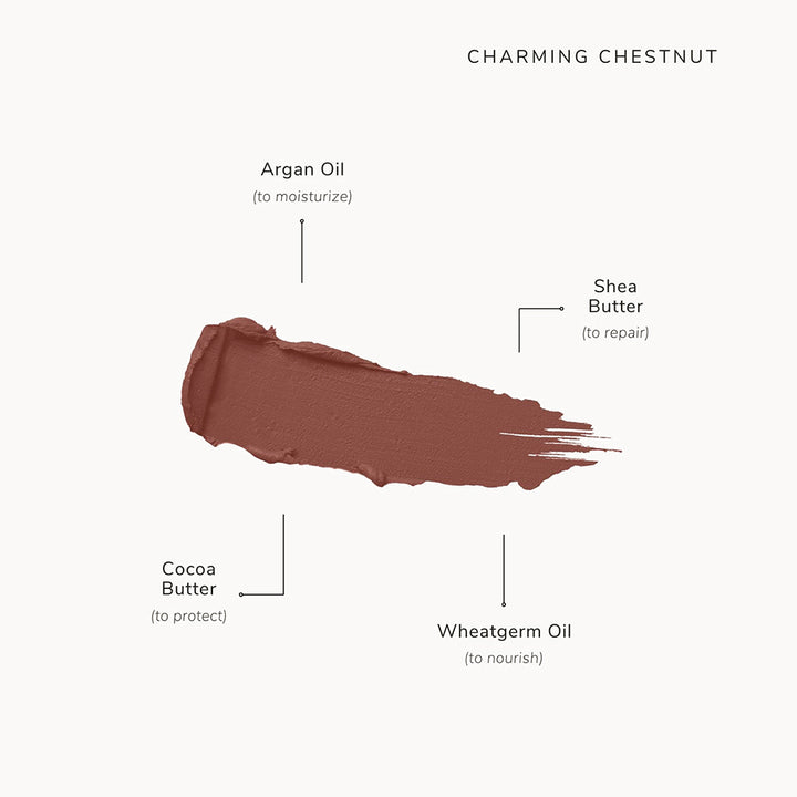 Charming Chestnut Refill | Créme Lipstick | Earthy Taupe Brown | Vegan | 4.2 GM