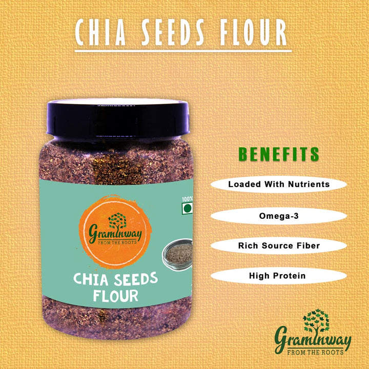 Chia Seeds Flour | Roasted And Nutty Taste | Nutritious & Flavourful | 200 GM