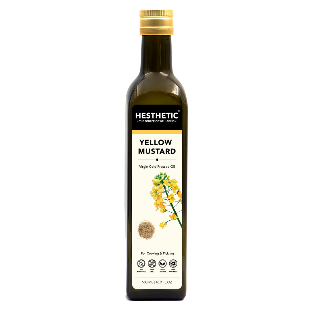 Yellow Mustard Seed Oil | Organic | Health Giving | Virgin Cold Pressed | Pet Bottle of 500 ML