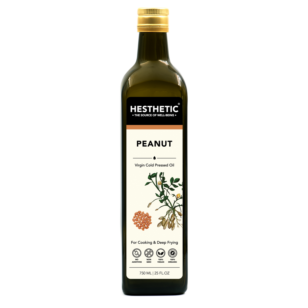 Peanut Oil | Heart-Smart Oil | Wooden Ghani Cold Pressed | Unrefined | Pet Bottle of 750 ML