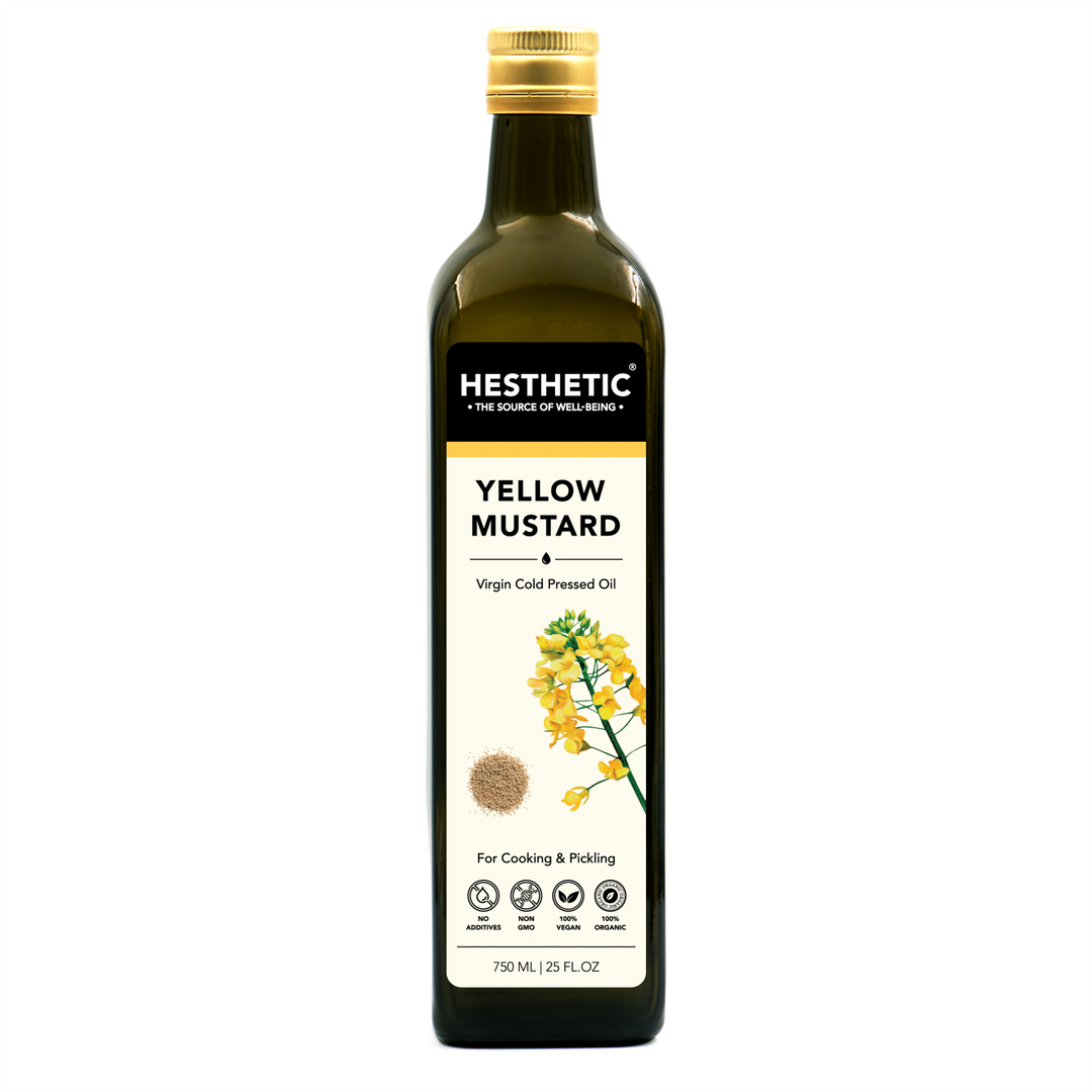 Yellow Mustard Seed Oil | Organic | Health Giving | Virgin Cold Pressed | Pet Bottle of 750 ML