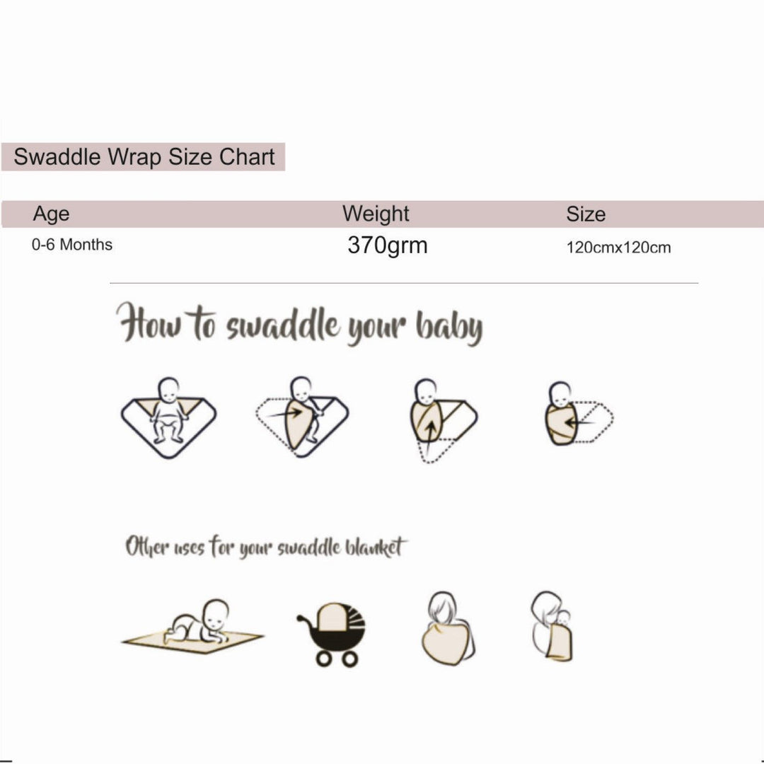 Unicorn Cotton Baby Swaddle Wrap | Light-weight | 120 x 120 CM