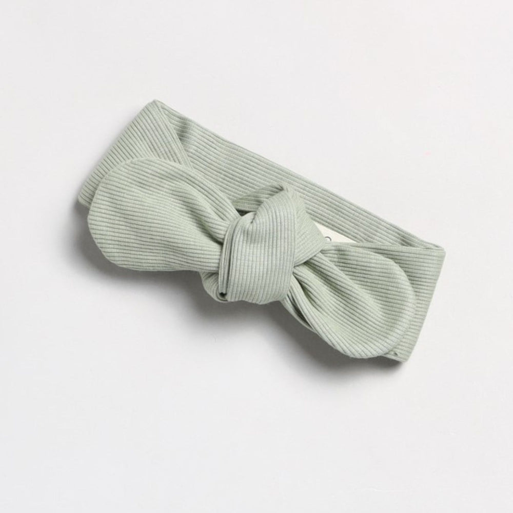 Ultra-Soft Baby Headband | 100% Cotton | Hair Accessory | Sage Green