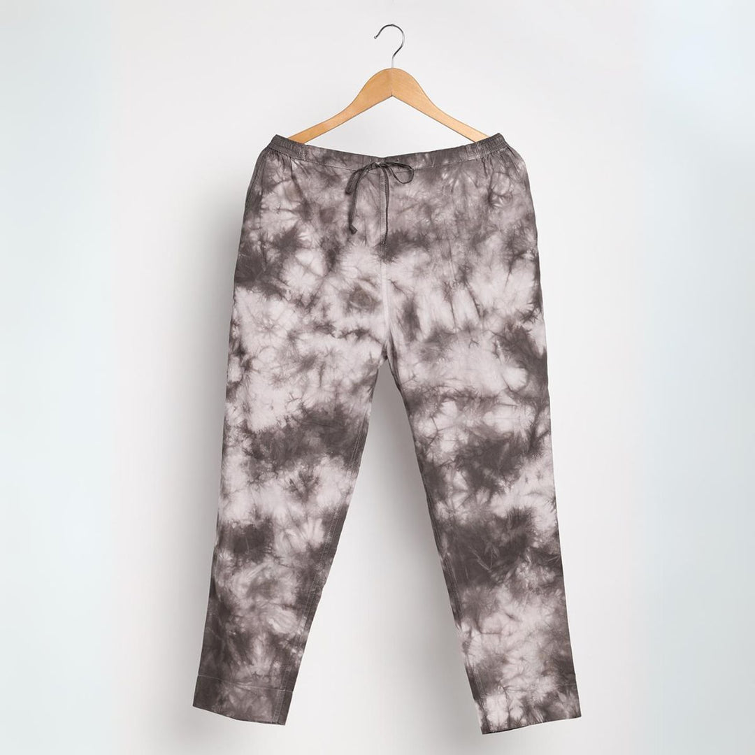 Cotton Tie & Dye Slim Fit Pants | Women's Stylish Summer Clothing | Black